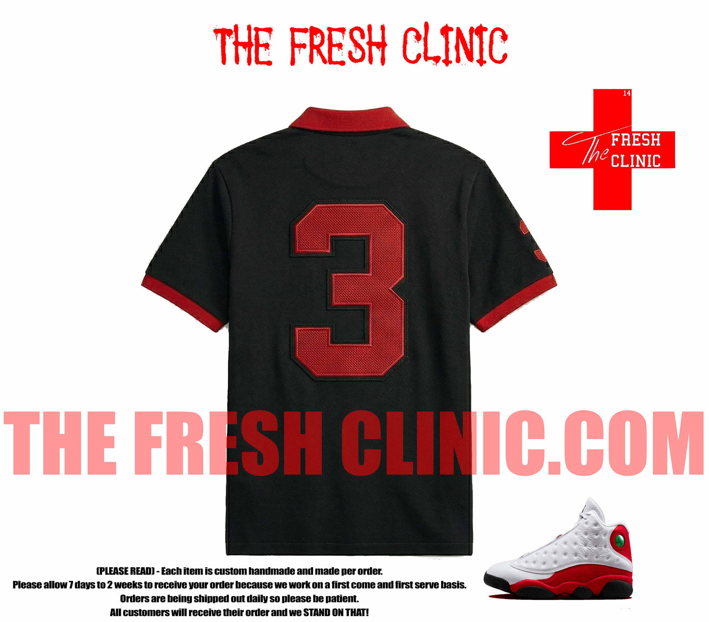 Jordan 13 Chicago (ROW TEAM) Custom POLO