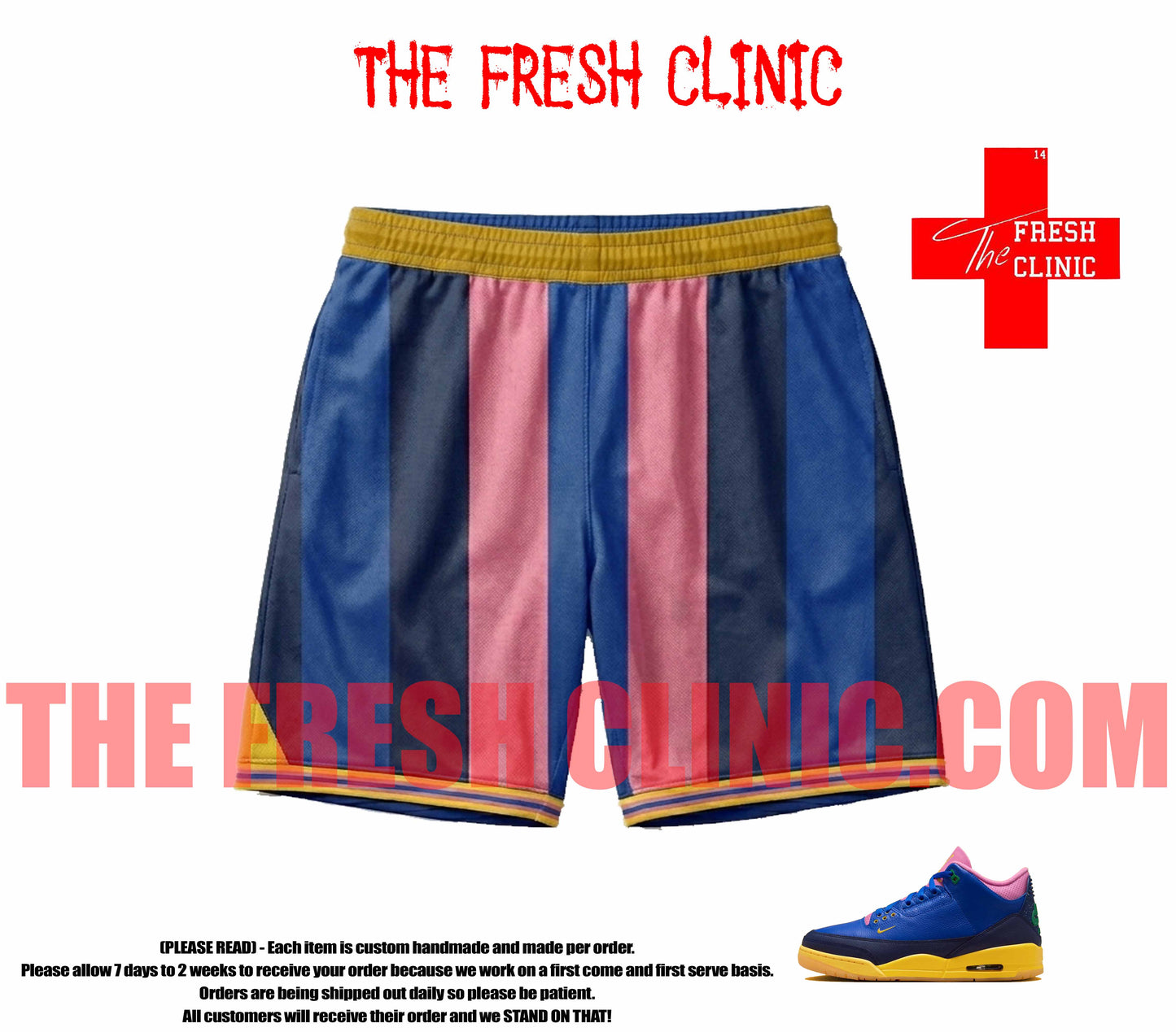 Jordan 3 Brazil Custom Soccer Shorts