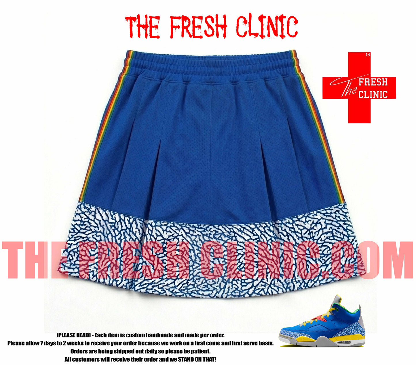 Jordan - son of mars- Do The Right thing - Bed Stuy - Custom Pleated Skirt