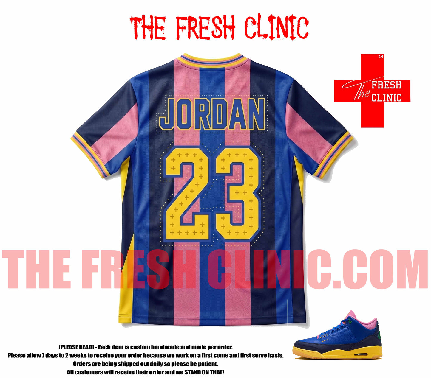 Jordan 3 Brazil Custom Soccer Jersey