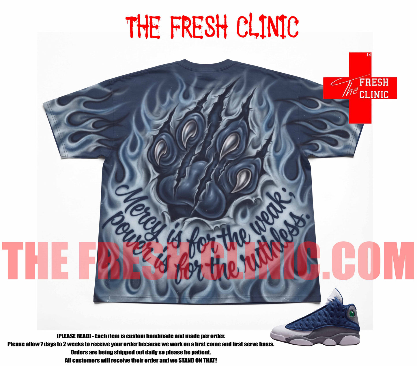 Jordan 13 Flint - Untamed Ambitions - Oversized boxy tee