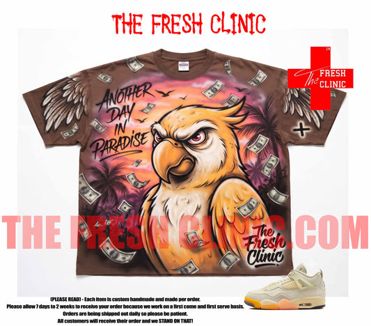 Jordan 4 Birds of Paradise - Another day in paradise Oversized boxy tee