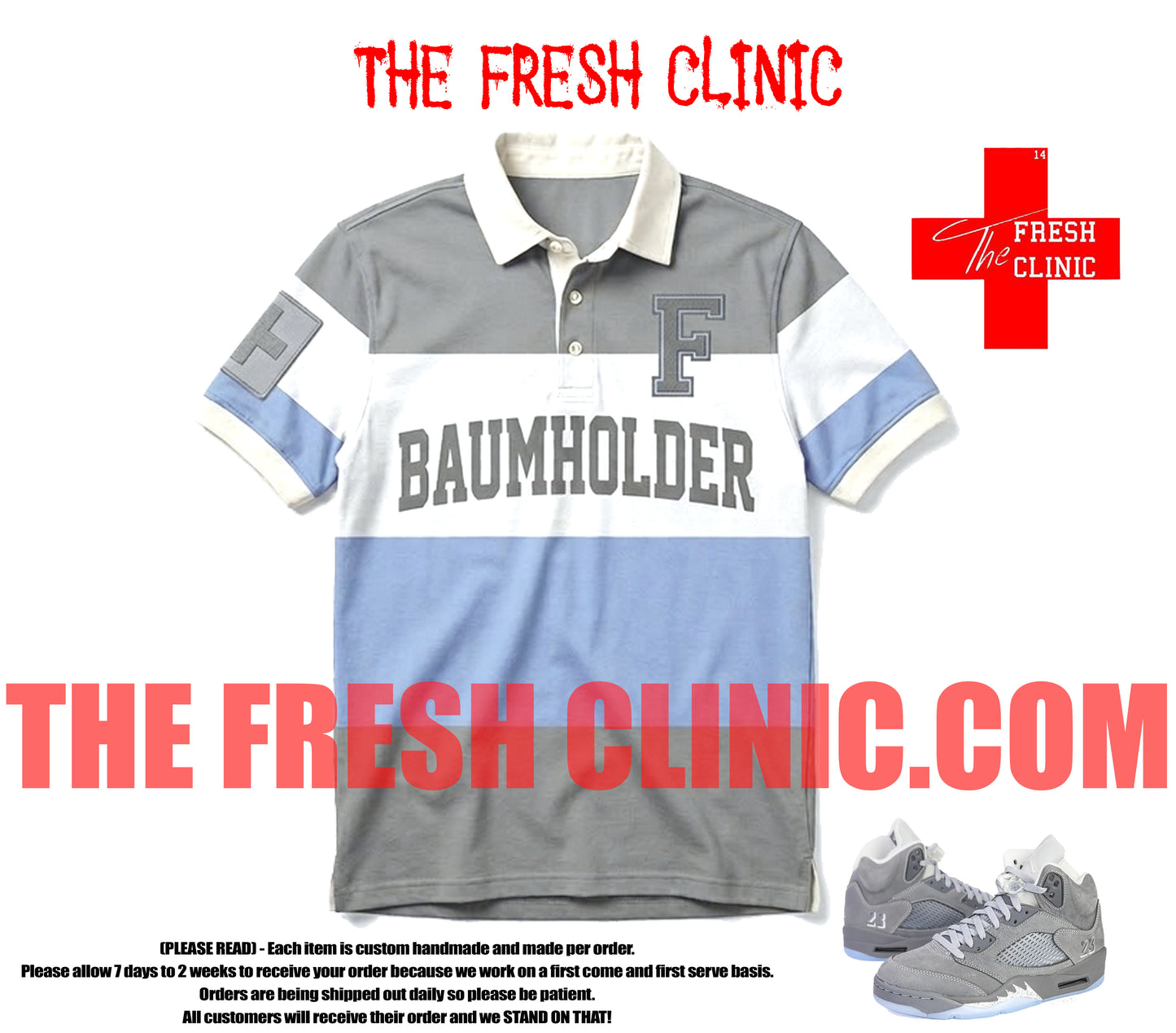 Jordan 5 Wolf Grey (Baumholder) - Polo