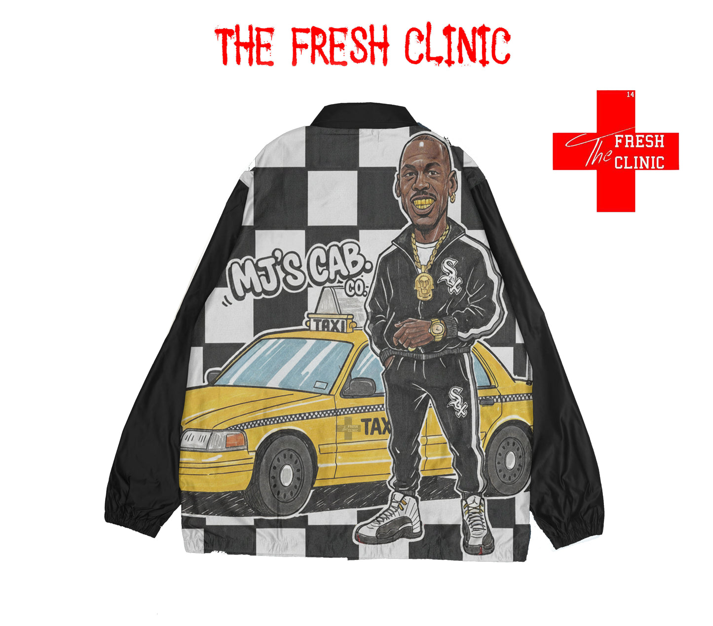 MJ'S CAB CO. - JORDAN TAXI 12 - Windbreaker Jacket