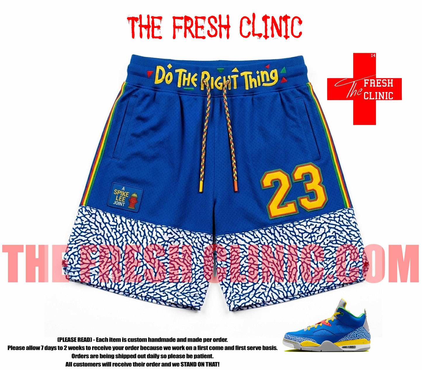 Jordan - son of mars- Do The Right thing - Custom Basketball Shorts Low Hype