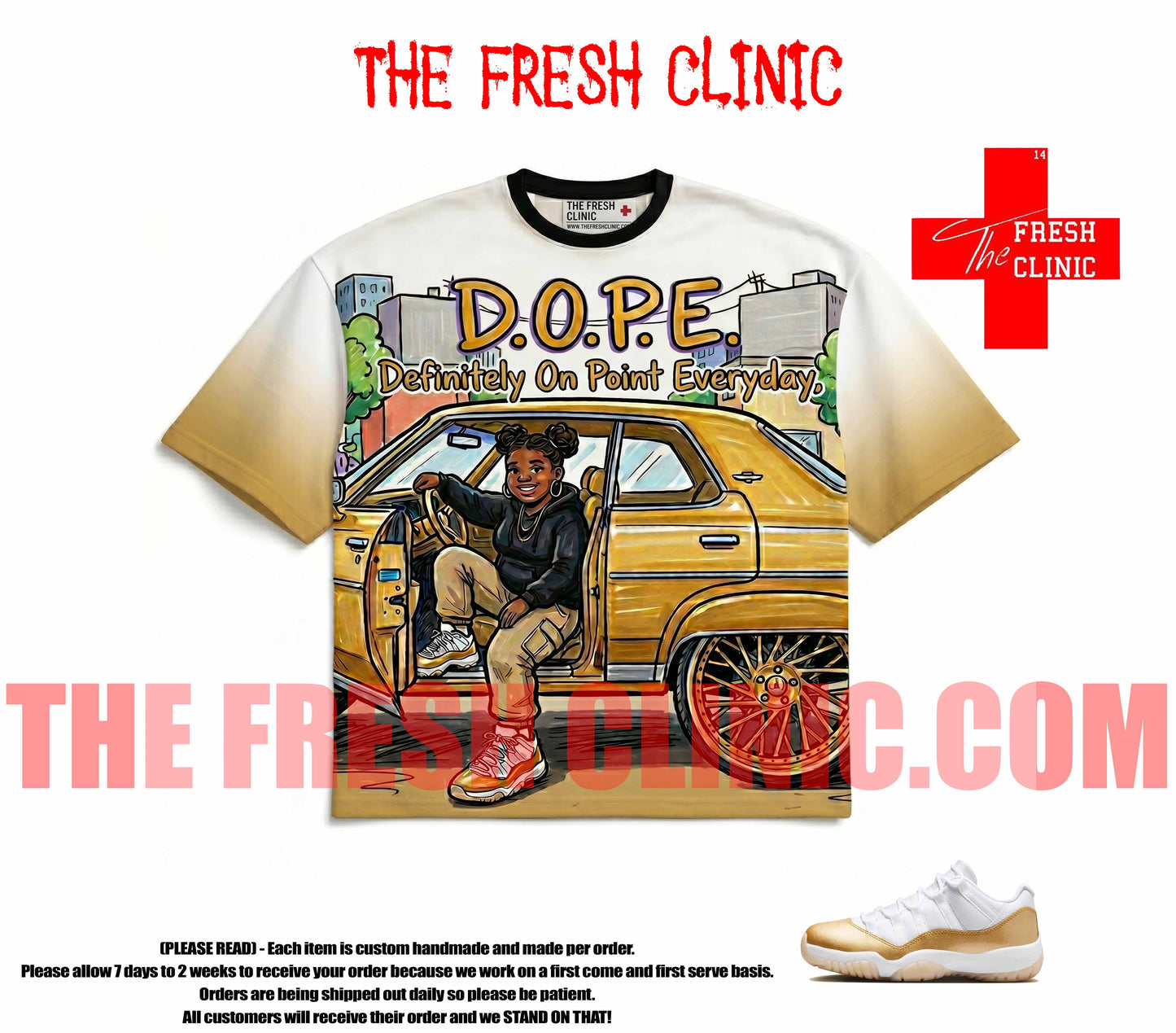 Jordan 11 Mother's Day (D.O.P.E) Custom Tee
