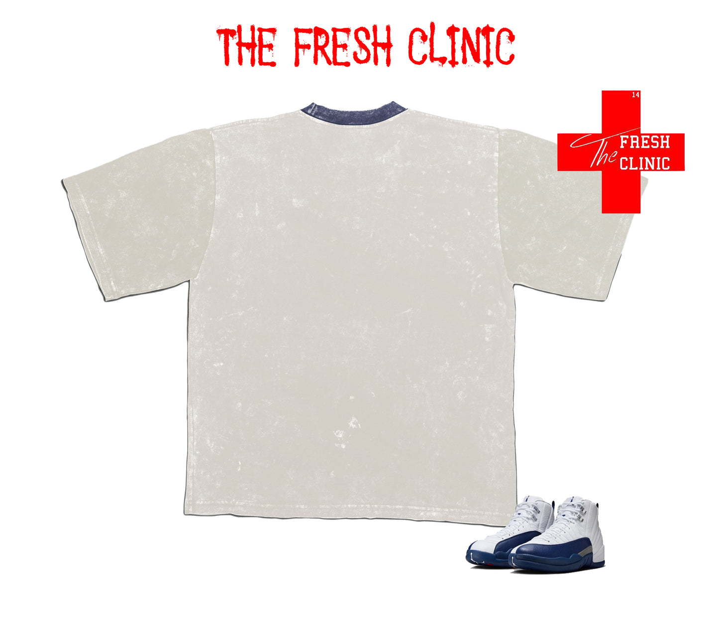 Jordan 12 French Blue $elf Made El Chapo - Oversized Boxy Tee