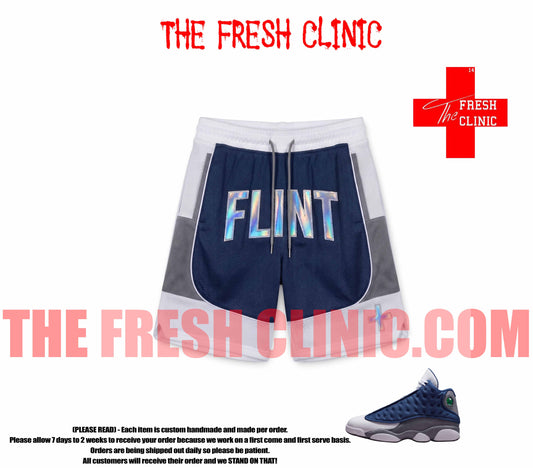 Jordan 13 Flint - FLINT - Custom basketball shorts