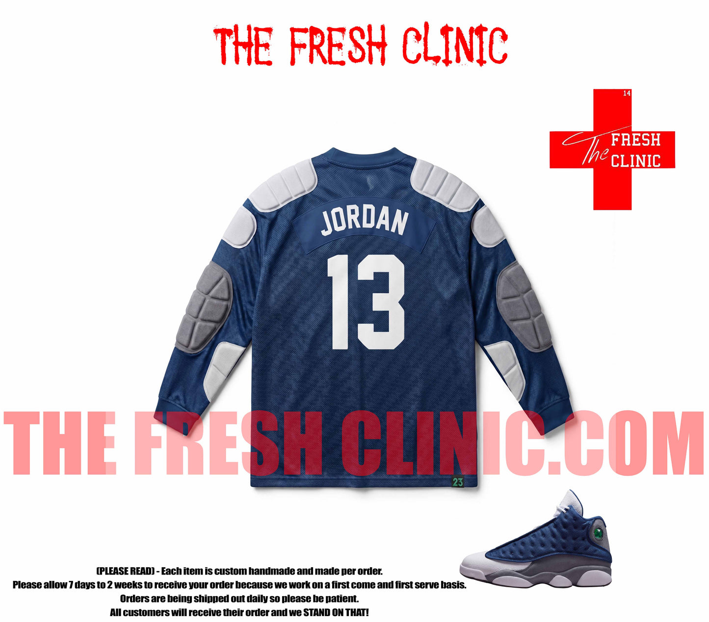 Jordan 13 Flint - Untamed Ambitions - Soccer Club Goalie Jersey