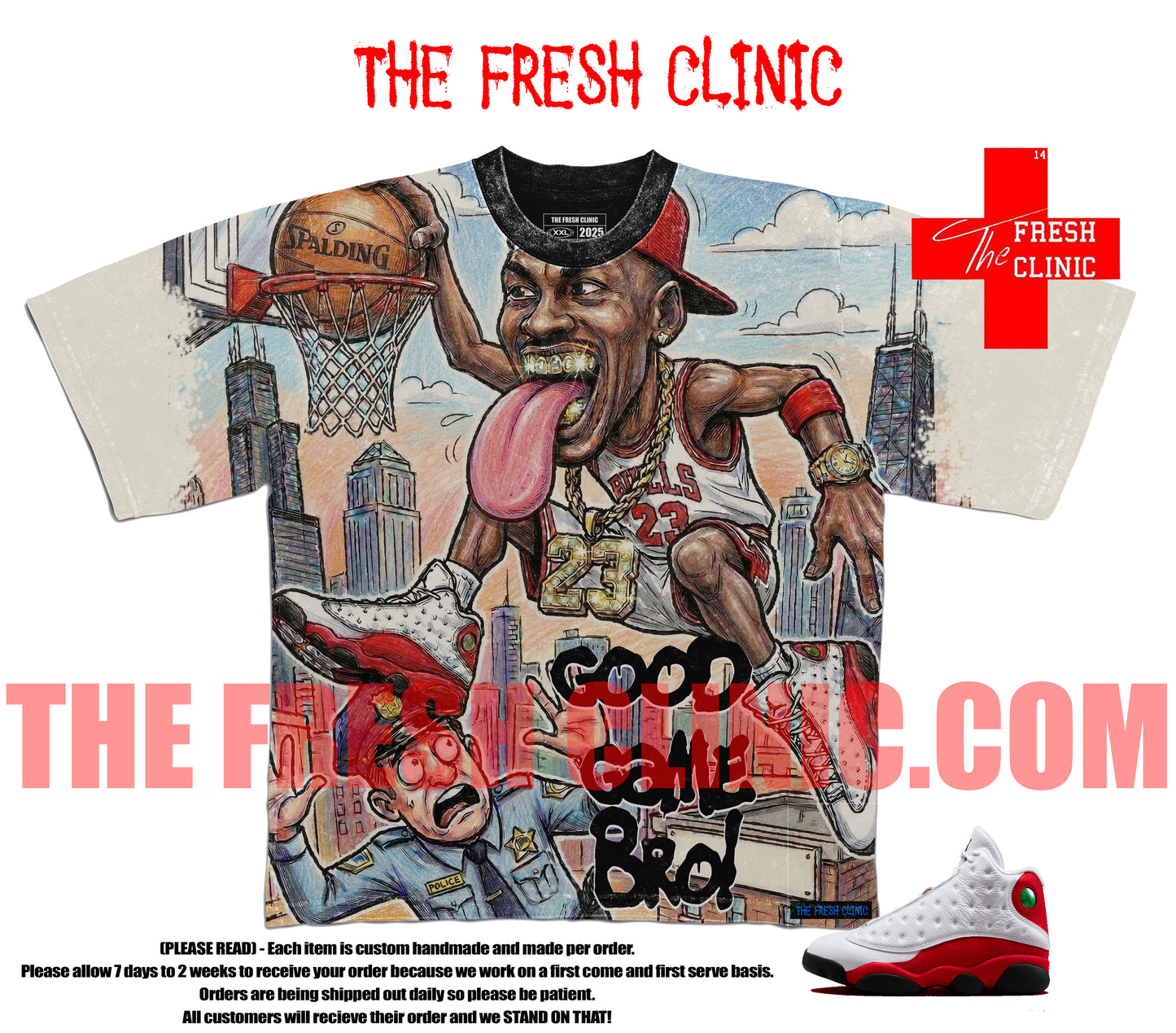 Jordan 13 Chicago (GOOD GAME) Custom Tee