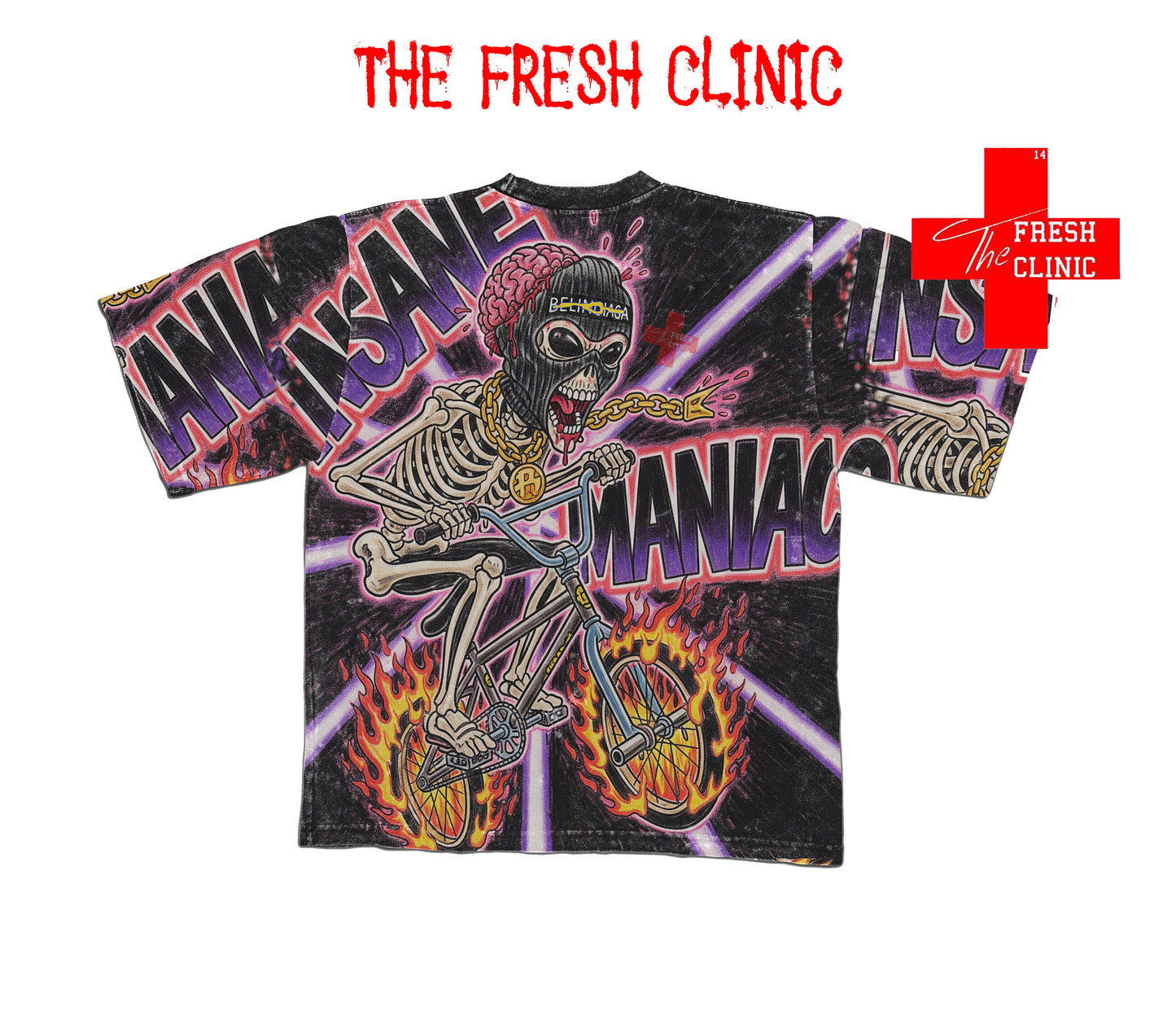 INSANE MANIAC - Oversized Boxy Tee