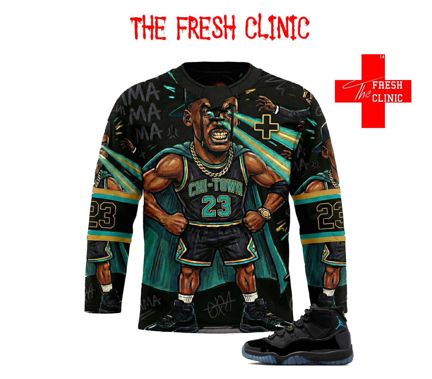 JORDAN 11 - Gamma Lords- HOCKEY JERSEY