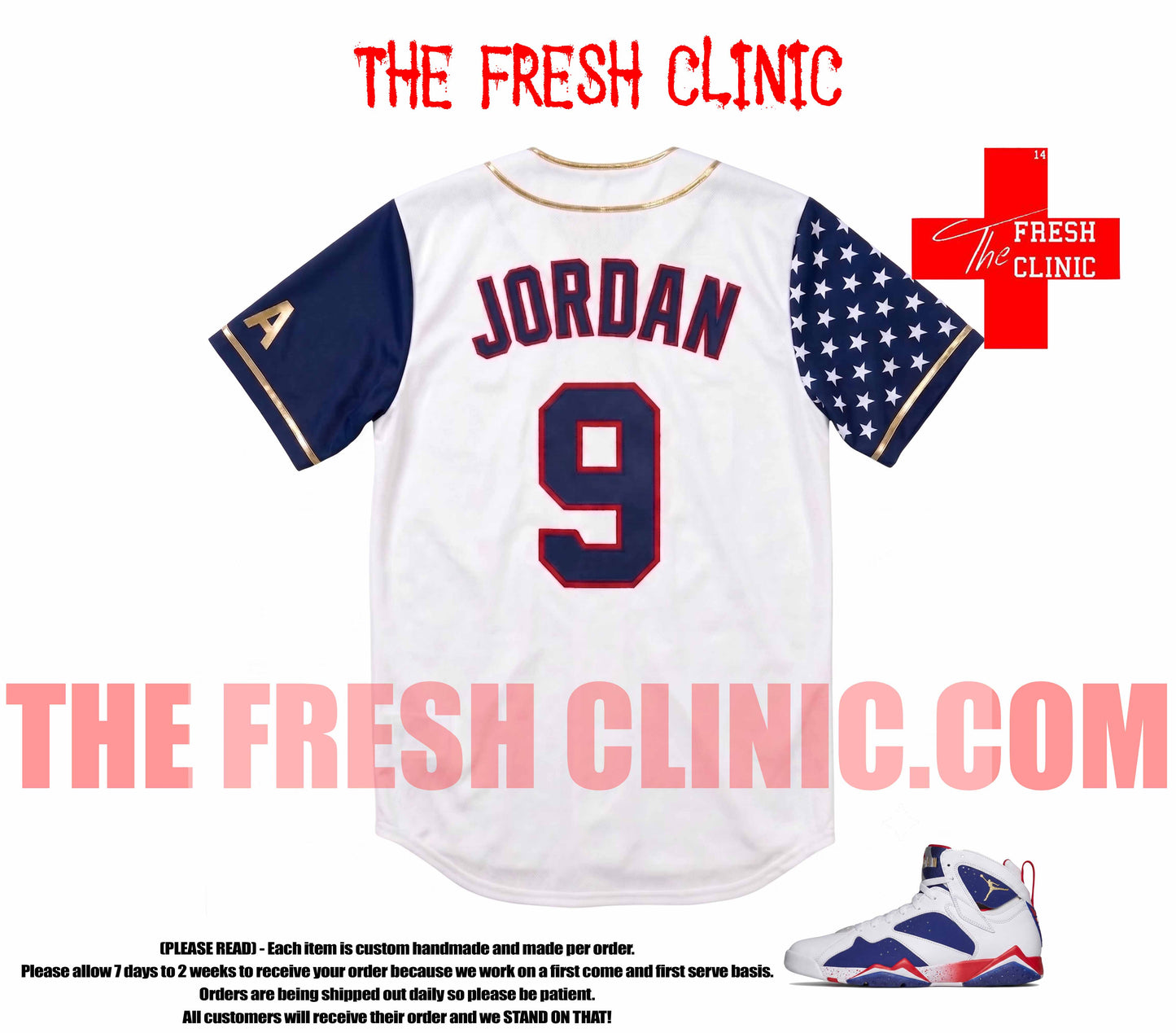 Jordan 7 Olympic (Champion) - Baseball Jersey