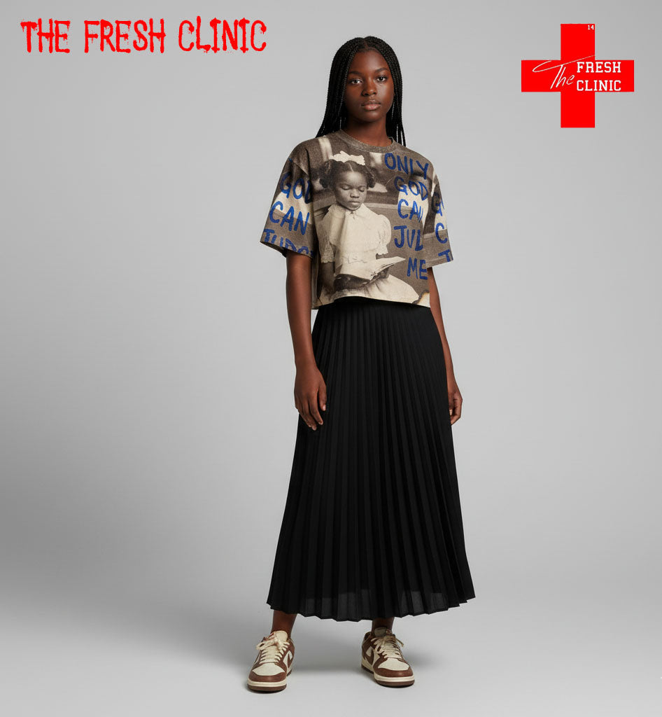 Only God Can Judge Me - Oversized Boxy Tee