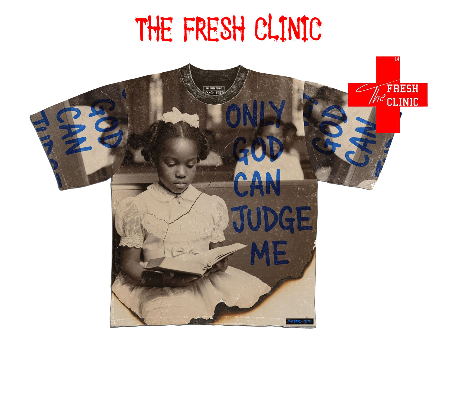 Only God Can Judge Me - Oversized Boxy Tee