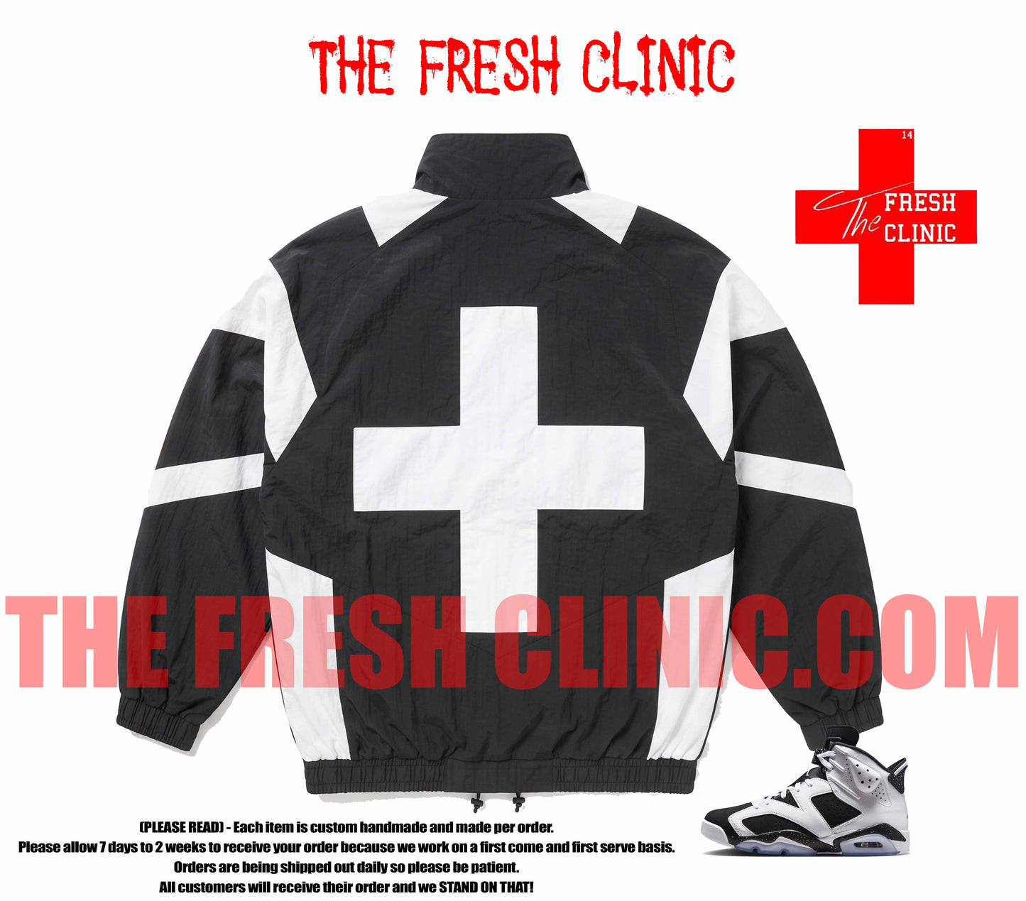 Jordan 6 Oreo - THE FRESH CLINIC - Windbreaker Jacket