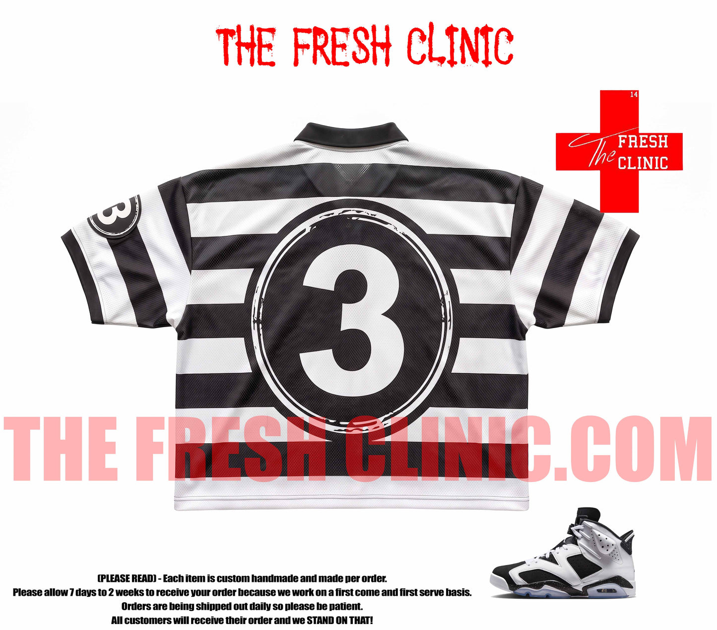 Jordan 6 Oreo - FRESH WORLD TOUR -  Boxy Polo