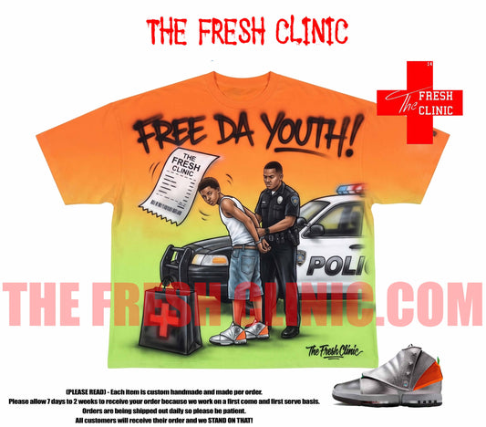Jordan 16 - FREE THE YOUTH- Oversized Boxy Tee