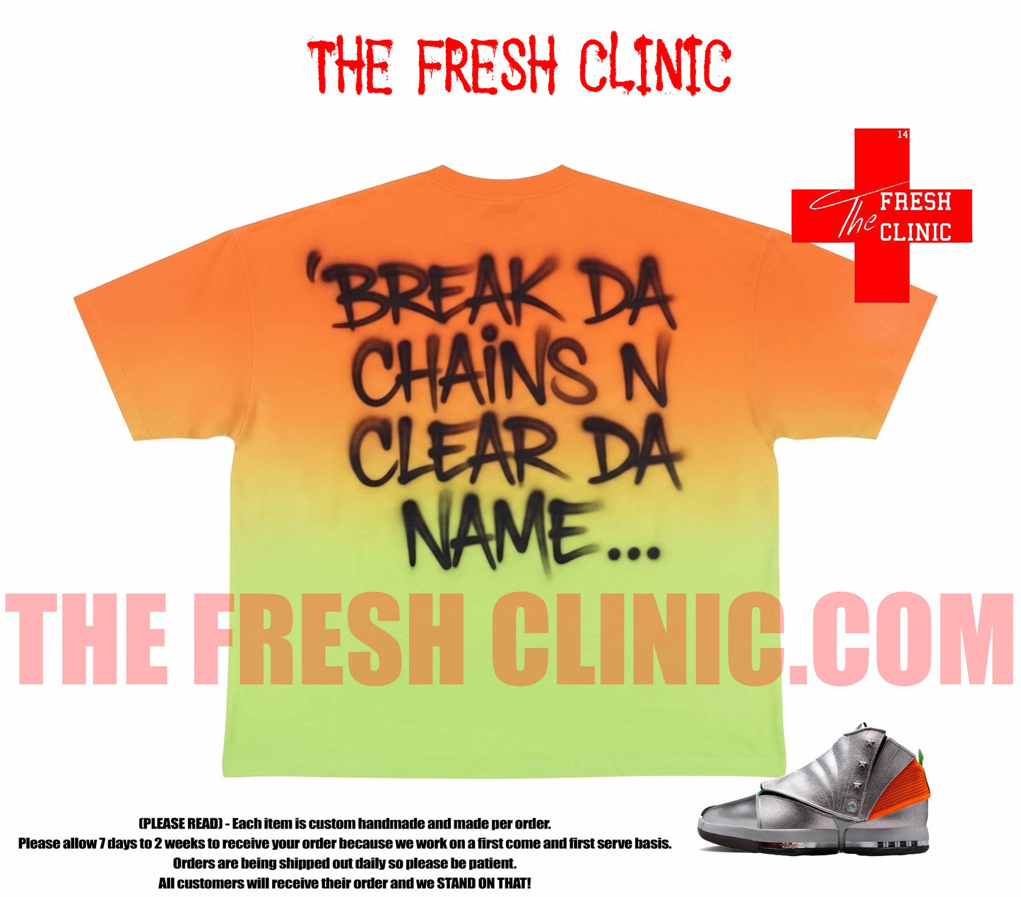 Jordan 16 - FREE THE YOUTH- Oversized Boxy Tee